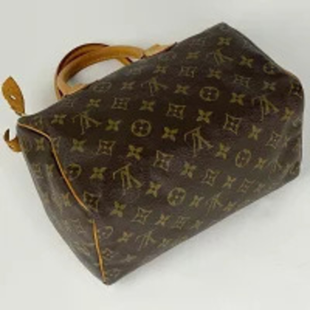 Louis Vuitton Handbag Speedy Monogram Bag Commuter Boston Brown